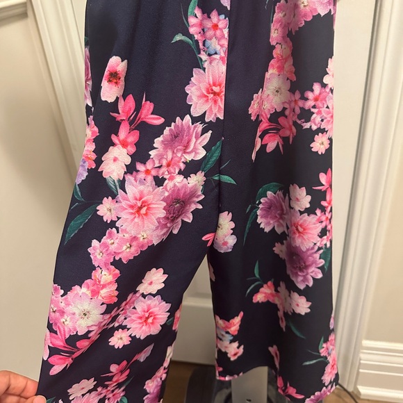 NEXT DIRECT • Kids Floral Jumpsuit - Pink and Navy - Picture 9 of 10